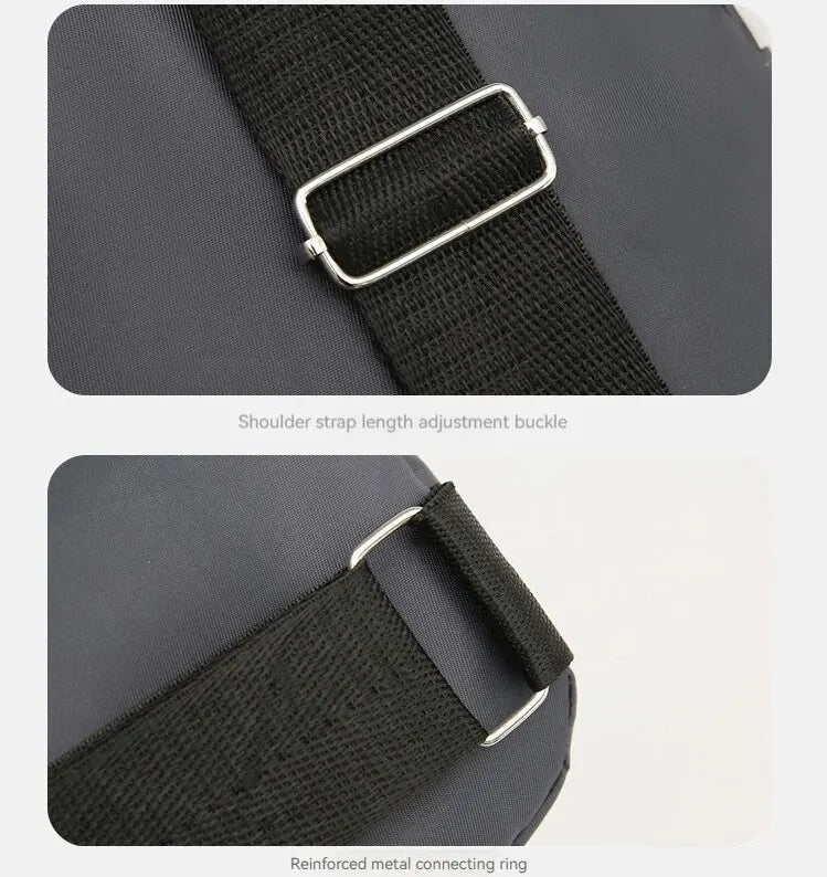 Rilibegan Nylon Men's Chest Bag 2023 New Portable Casual Shoulder Bag Trendy and Unique Design Crossbody Bag