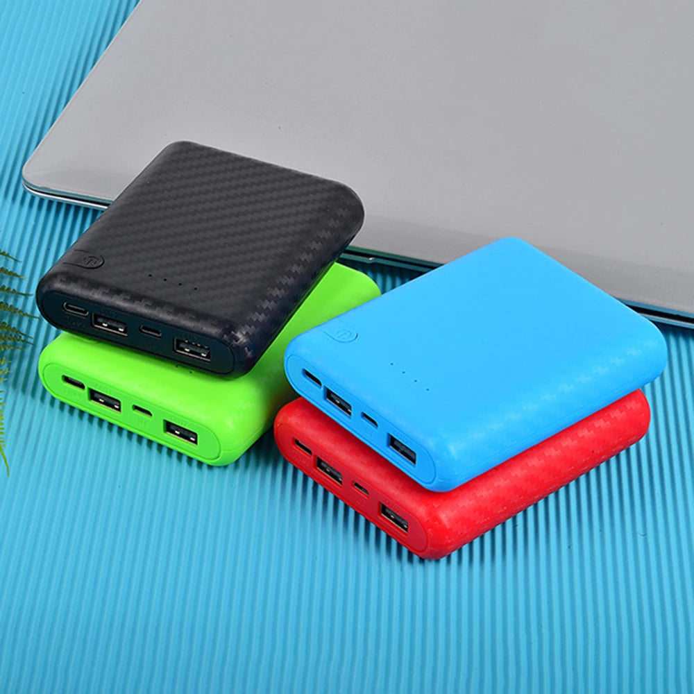 New Portable DIY Power Bank Box 4x18650 Battery Charger Case Fast Charging Case Solderless Power Bank Shell Batteries Charging