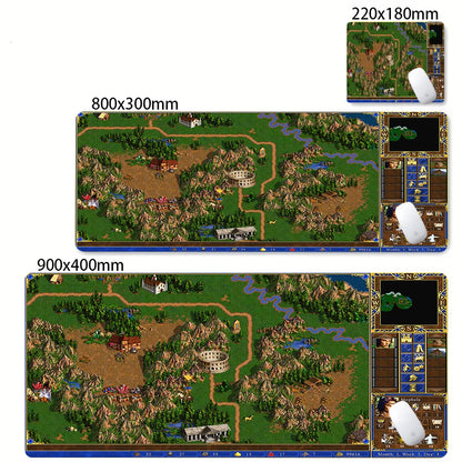 Gaming Laptops Keyboard Mat Desk Protector Gamer Mats Anime Heroes of Might and Magic 3 Map Deskmat Laptop Accessories Mouse Pad