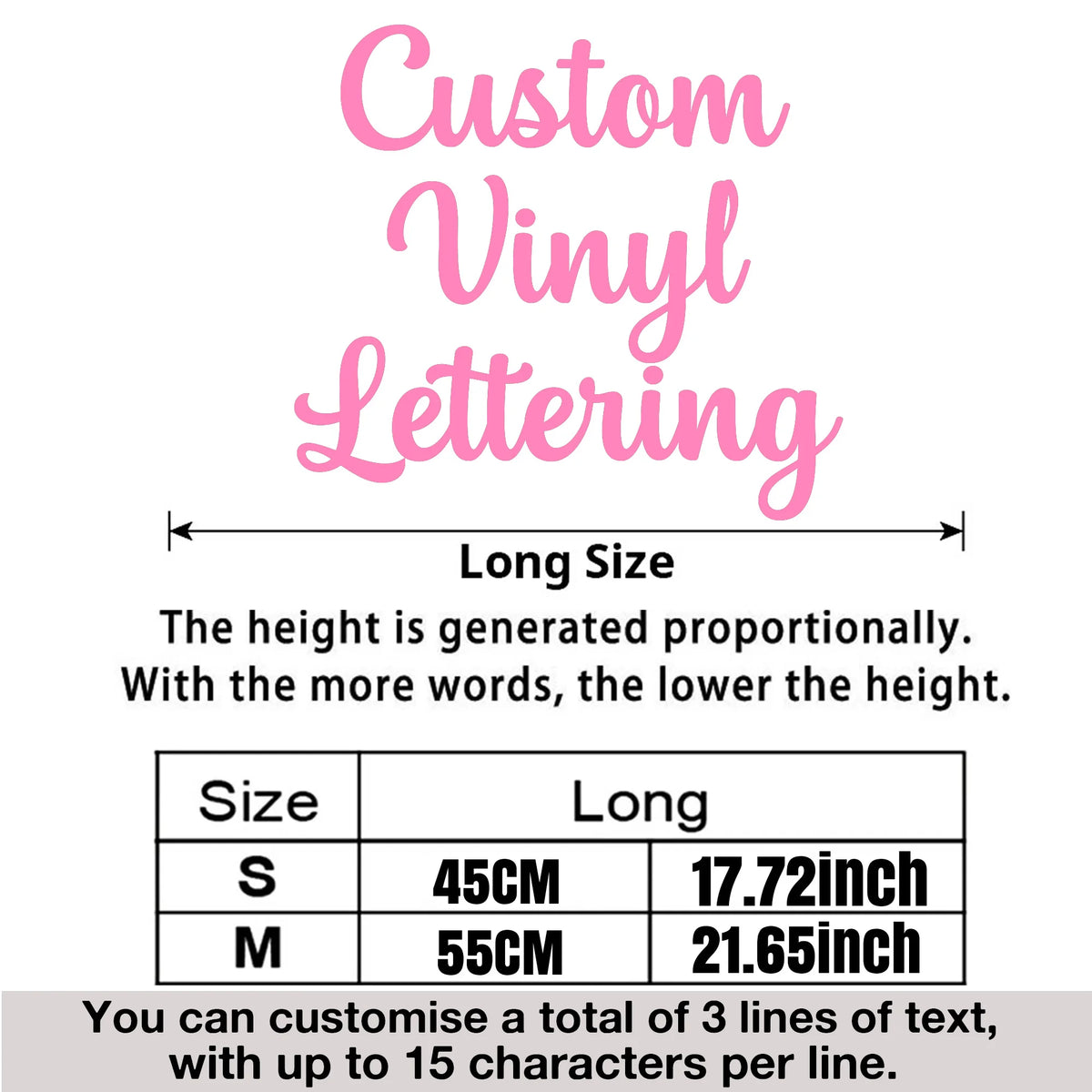 3lines/1Set Custom Wedding Vinyl Lettering Decals Personalized Name Quote Backdrop Stickers DIY Wall Decor for Arch Sign
