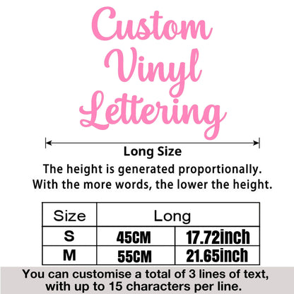 3lines/1Set Custom Wedding Vinyl Lettering Decals Personalized Name Quote Backdrop Stickers DIY Wall Decor for Arch Sign