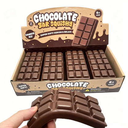 1/3PCS Simulated Chocolate Squishy Squeeze Toy PU Soft Slow Rebound Fidget Toys Stress Relief Sensory Squeeze Toys@