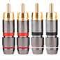 2/4/8Pcs Gold-Plated Musical Sound Plugs RCA Plug Jack Adapter RCA Connector for MIC Audio Video Speaker Cable
