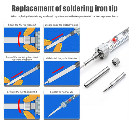JCD 100W New Electric Soldering Iron P907 110V 220V Adjustable Temperature LCD Digital Display With Switch Welding Repair Tools