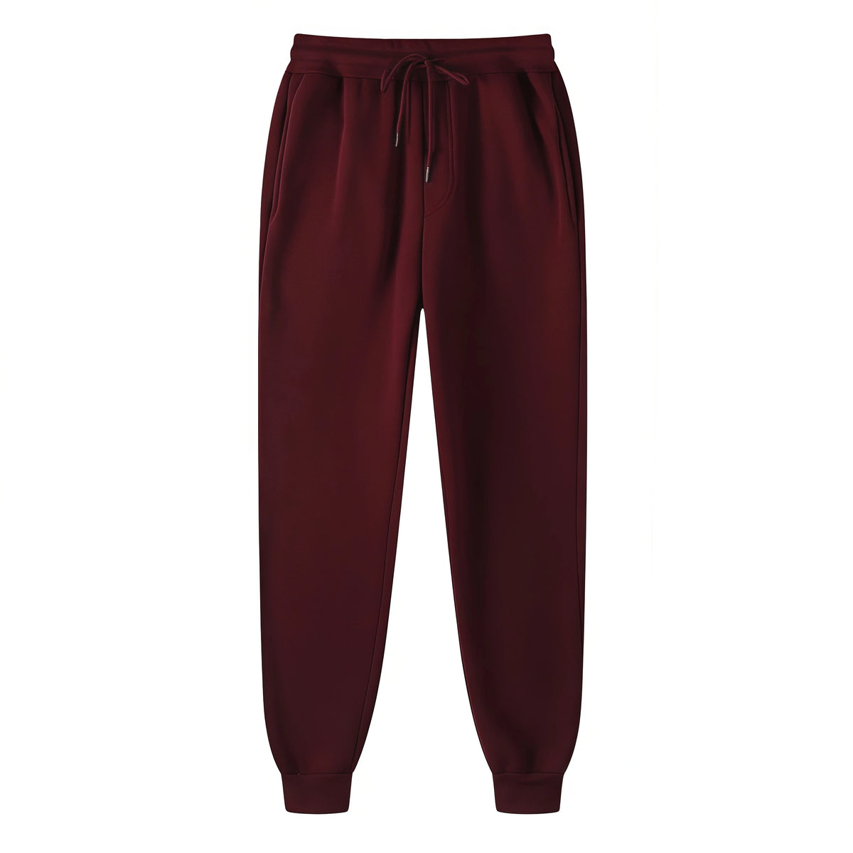 Unisex Solid Jogger Sweatpants Elastic Drawstring Cuff Sports Pants Multi-color Loose Fit Casual Gym Running Trousers Size S-3XL