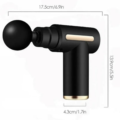 Perkusyjny mini pistolet do masażu, przenośny ręczny masażer do pleców, szyi, ramion, nóg, łagodzący ból mięśni, do codziennego relaksu