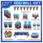 Avengers Marvel Party Decorations SuperHero Theme Tableware Kit Balloon Deco Happy Birthday Banner Supplies for Boys Favors Gift