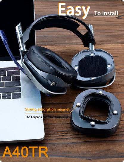 Replacement Ear Pads Earpad Cushions For Astro A40TR A40 TR Gaming Headset (Not Compatible with A50 GEN4,GEN3,GEN2,GEN1)