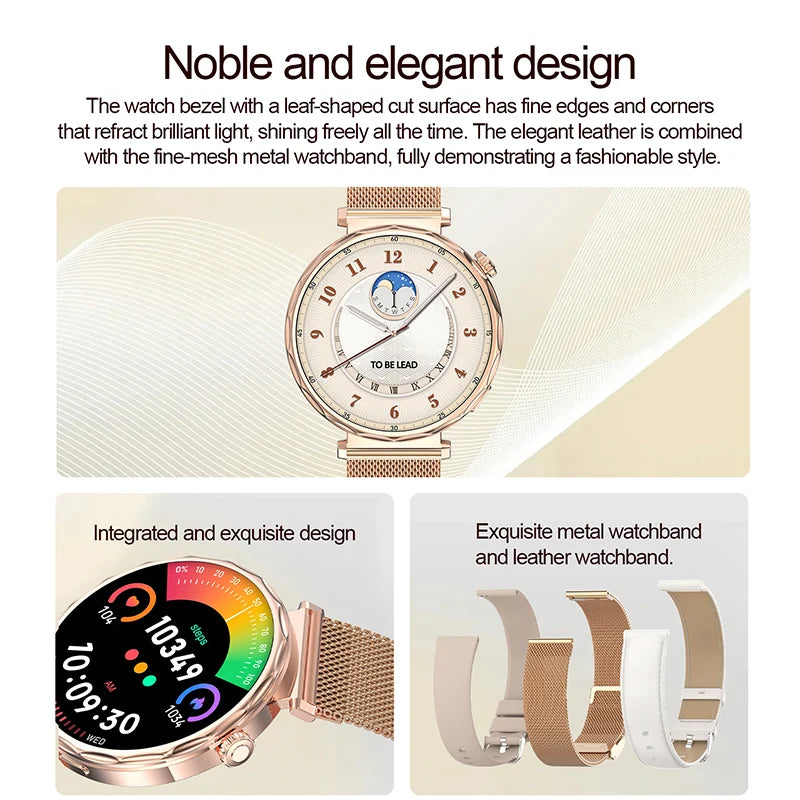 LIGE 2025 Smart Watch Women Full Circle Touch Screen Bluetooth Call Men Smartwatch Waterproof Sport Activity Fitness Watch Women