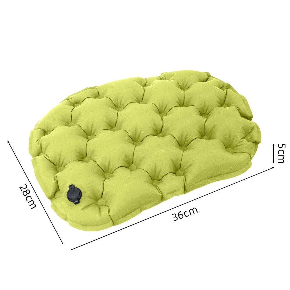 Portable Inflatable Outdoor Moisture-Proof Seat Cushion Travel Camping Sitting Pad Foldable Mattress Seat for Home Office