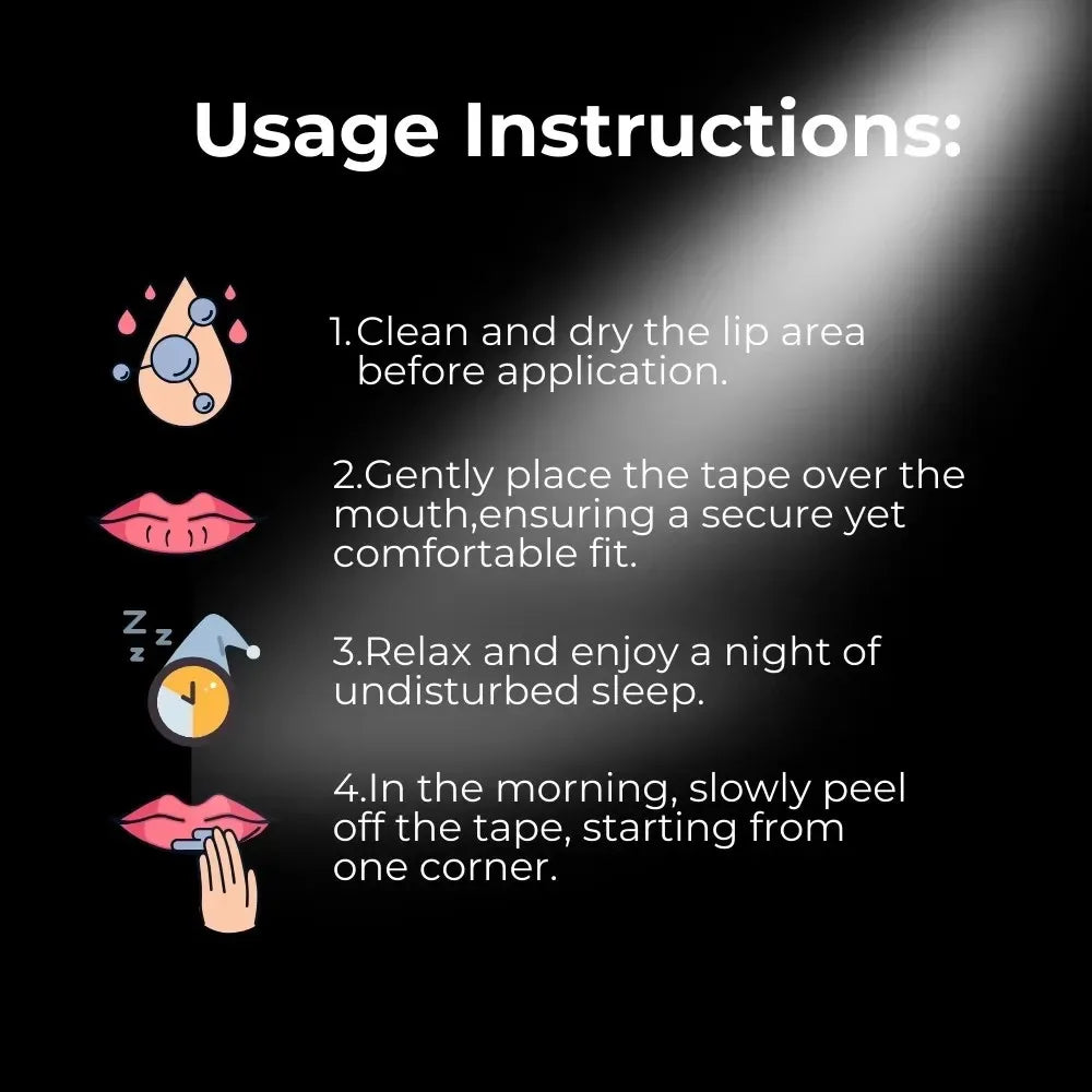 30/60Pcs Anti-Snoring Sleep Mouth Tape Medical Grade Nasal Strips for Improved Breathing And Snoring Relief for Better Sleeping