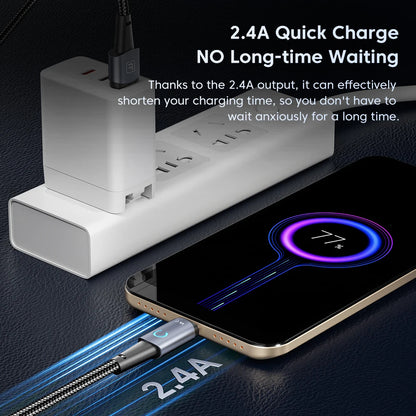 Toocki Micro USB Cable for Samsung S10 2.4A Fast Charging Quick Charge Micro Cable for Fan Headphone LED Phone Charger Data Cord
