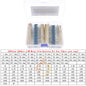 1/8W 1/4W 1/2W 1W 2W 3W 0Ω~10MΩ 1% Metal Film Resistor Resistance Assortment Kit With box