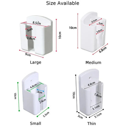22 Sizes Air Conditioner Remote Control Holder Wall Mounted Box Storage Remote Controller Holder Phone Charging Bracket