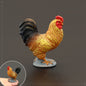 Solid simulation animal model domestic chicken rooster hen chick ornaments home decoration crafts