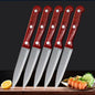 Fruit Knife Sharp Stainless Steel Kitchen Knife Paring Knife Imitation Wood Plastic Handle Knife Perfect For Home Cooking Knives