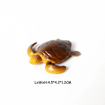 Simulation Chinese Softshell Leatherback Sea Turtle Snapping Turtles Tortoise Ocean Animal Model Education Toy Figures For Kids