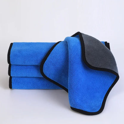1/5pcs Thicken Car Microfiber Cleaning Towels Thicken Double Layer Soft Drying Cloth Towel Car Care Detailing Towel Wash Rags