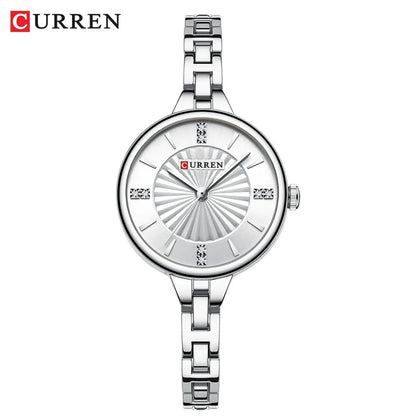 CURREN 9097 Elegant Women's Quartz Watch Luxury Stainless Steel Strap Women's Watch часы женские наручные