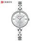 CURREN 9097 Elegant Women's Quartz Watch Luxury Stainless Steel Strap Women's Watch часы женские наручные
