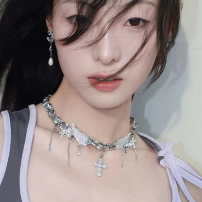 Fashion Asymmetric Shiny Star Moon Drop Earrings for Women Exquisite Metal Crystal Pearl Earrings Aesthetic Jewelry Accessories