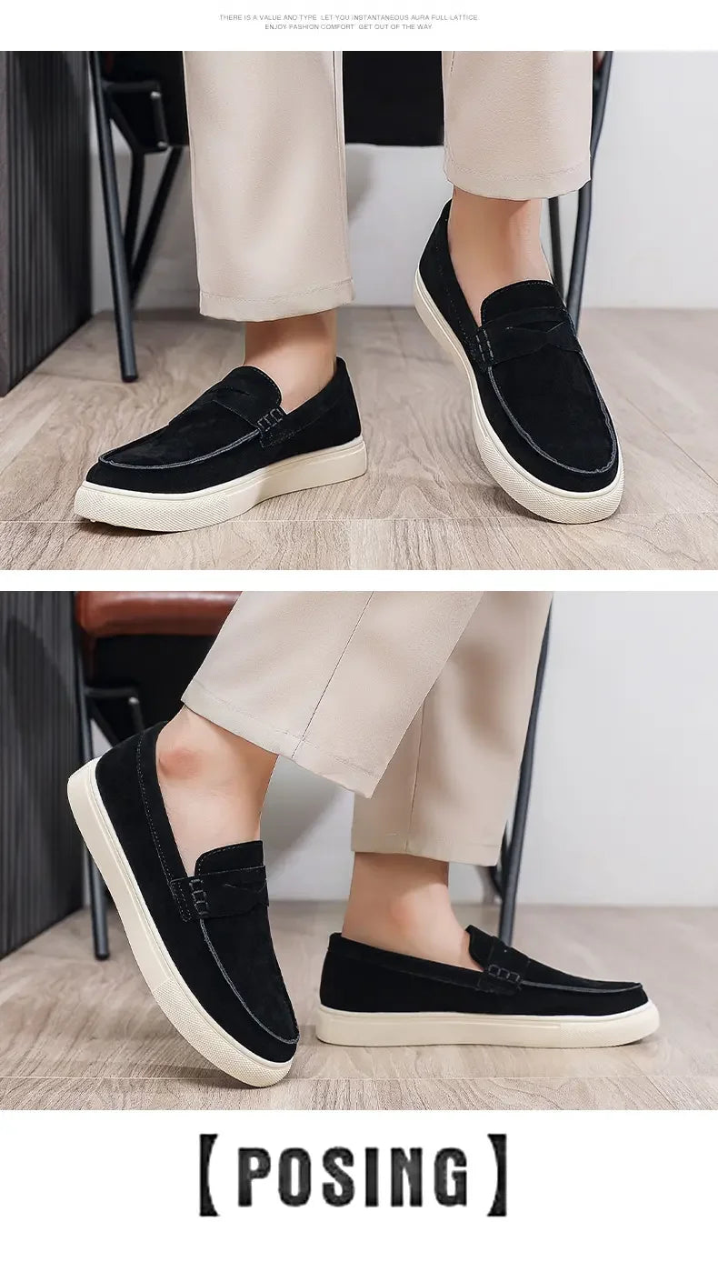 Daily Comfort Loafers Breathable Construction Dissipate Heat, Lightweight Build Lower Burden for Tired-Free Daily Movement