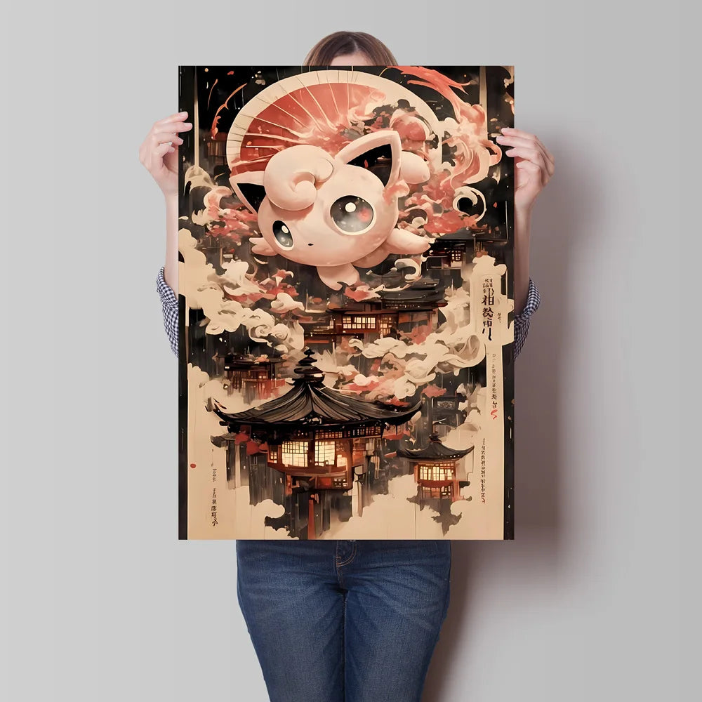 High Quality Pokemon Arcanine Pikachu Wall Painting with Unique Designs and Gorgeous Colors Adding A Touch of Brightness To Wall