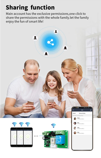 1 Channel Zigbee/WIFI Tuya Smart Relay 12V 24V 110V 220V Dry Contact NO/NC/COM Module Remote Switch for Light/Motor,Alexa Work