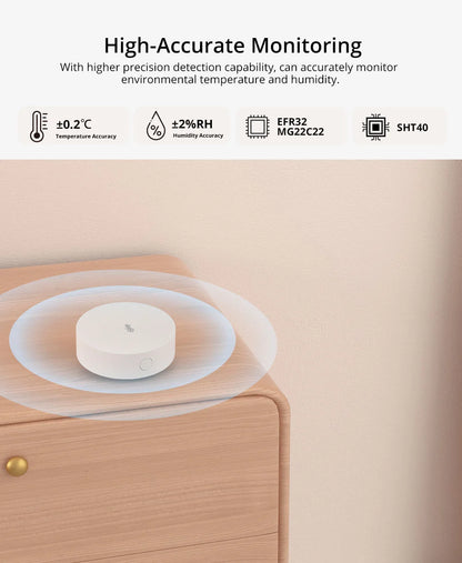 SONOFF SNZB-02P Zigbee Temperature And Humidity Sensor Smart Home Thermometer Detector Work With Alexa Google Home Zigbee Bridge