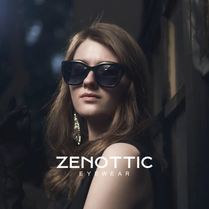 ZENOTTIC 2026 Fashion Butterfly Polarized Sunglasses Women Uv400 Protection Shade High-quality Acetate Ladies Sun Glasses ZS6213