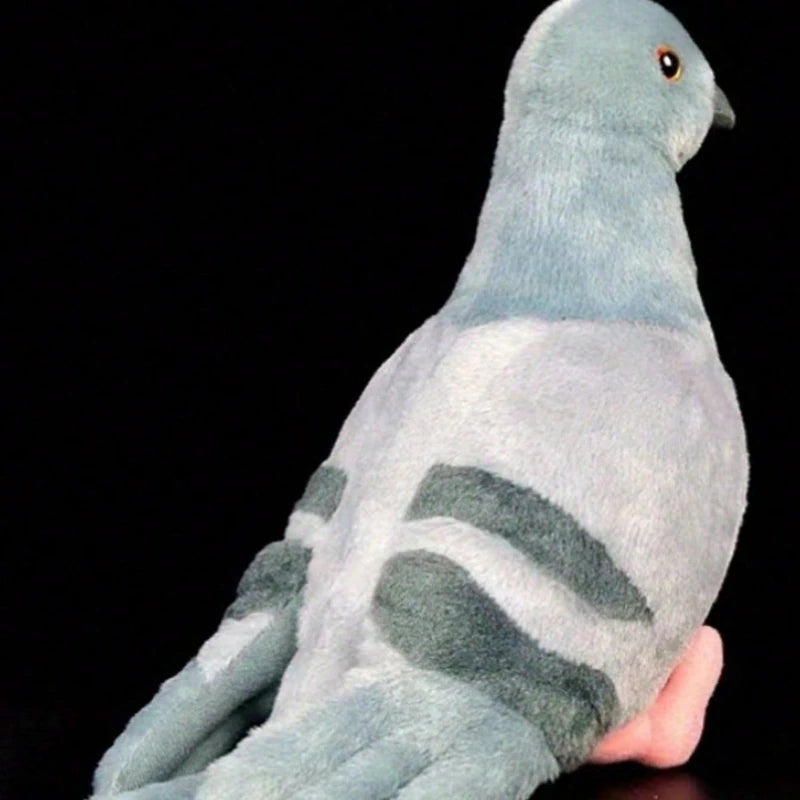 20cm Kawaii Simulated Gray Pigeon Plush Toy Cute Soft Stuffed Animals Plush Dove Bird Doll Collection Model Gifts Home Décor