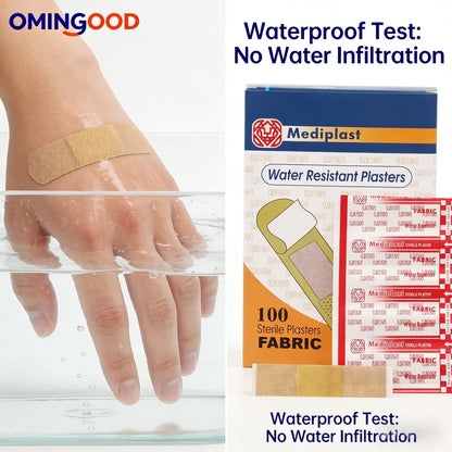 100Pcs Waterproof Cartoon Band-Aids Adhesive Hemostasis Bandages for First Aid Emergency Medical Dressing Sticking Plaster