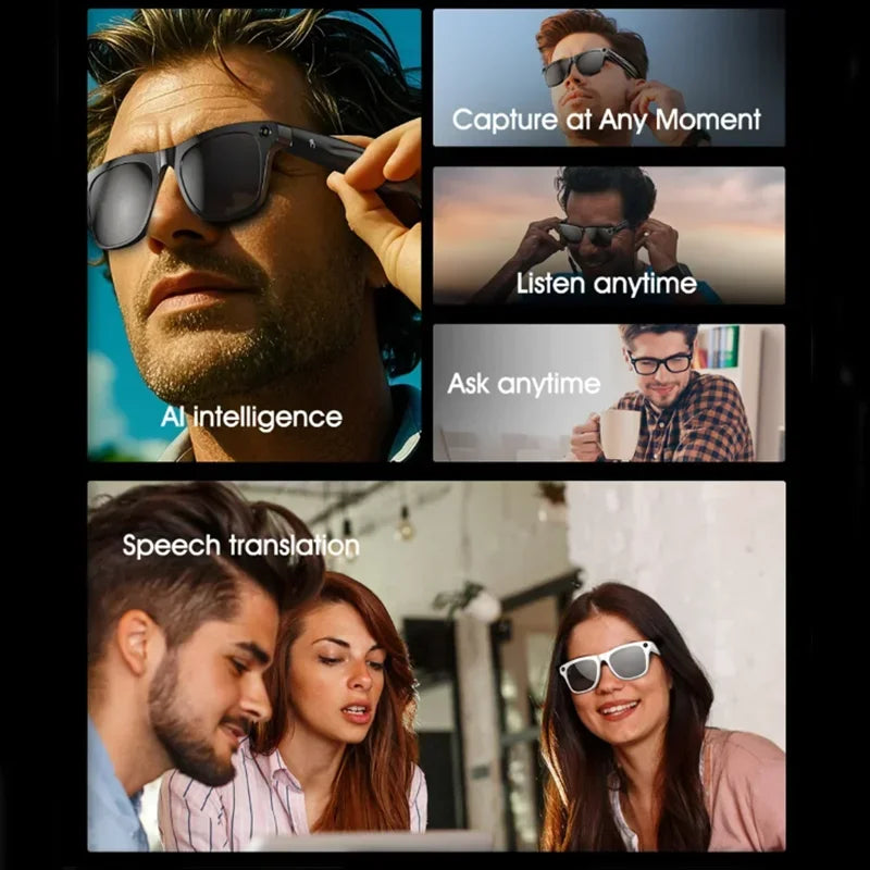 OnePlus AI Smart Wireless Glasses 8K Bluetooth Sunglasses Remote Touch Control Photo Camera Recording Voice Assistant Translator