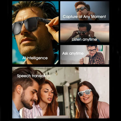 OnePlus AI Smart Wireless Glasses 8K Bluetooth Sunglasses Remote Touch Control Photo Recording Voice Assistant Translator NEW