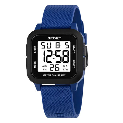 YIKAZE Sports Watch for Men Luminous Waterproof Men's Sport Watches Outdoor Military Clock Student LED Electronic Wristwatch