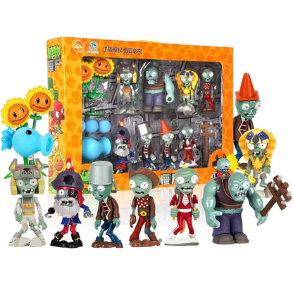Plants VS Zombies 2 Playset Cactus Peashooter Coconut Cannon Genuine Game Scene Figure Ornaments Soft Silicone Birthday Gift boy
