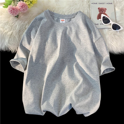 Summer 100% Cotton T Shirts,Short Sleeve Crew Neck Tops,Oversize Tee,Soft T Shirt for Women