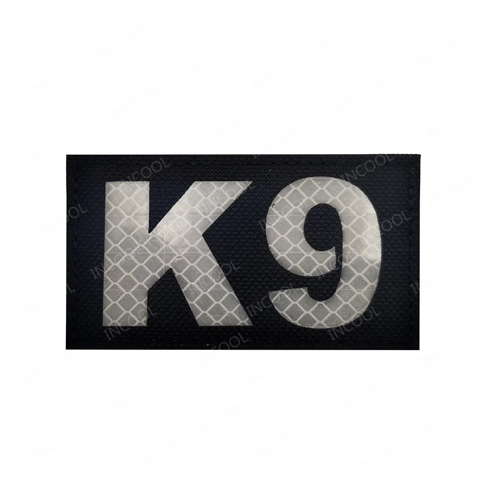 Infrared IR Reflective Patch K9 FIRE MEDIC PRESS MED PJ Decorative Patches Biker Armband Patch For Clothing Backpack