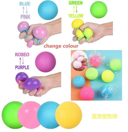 Yolk Balls for Kids Splat Ball Squishy Clear Egg Yolk Fun Squeeze Toy Anxiety Reducer for Kids Adults Birthday Party Favors