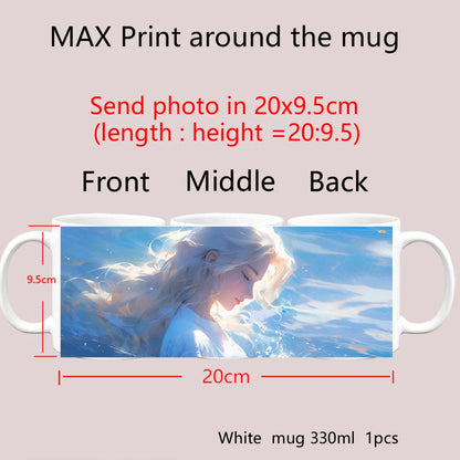 Customize Photo Black Coffee Mug - Personalized Dog Cat Familay Lover Photos Cup Tea Cup with Names Mothers' Day Surprised Gift