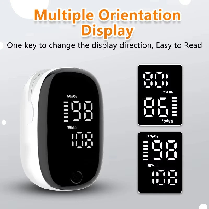 Finger Pulse Oximeter Medical Portable blood oxygen oxymetre Heart Rate Saturation Meter OLED Oximetro de dedo LED Display