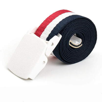 Colorful Canvas Tactical Belt Unisex Fashion Casual Luxury Trend Jeans Accessories Youth Nylon Girdle Cute Kids Hunting Belt