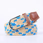 Women Casual Knitted Elastic Belt Pin Buckle Webbing Strap Woven Canvas Braided Stretch  - Belts for Men