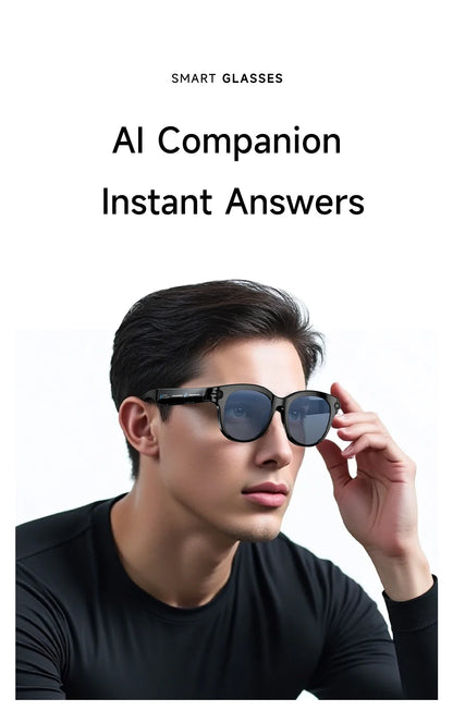 Lenovo Smart AI Glasses 8K 1600W Camera Record Bluetooth Calling Music Player Sunglasses Color Change AI Translation Glasses Men