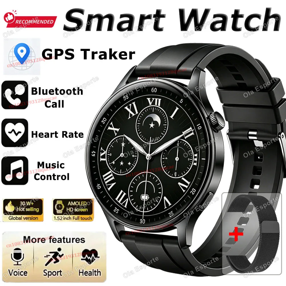 Watch 5 Pro for for Men Smart Watch Bluetooth Call Sports Fitness Men's Wristwatch Heart Rate Monitor Waterproof Smartwatch Hw12