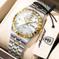 POEDAGAR Elegant Casual Ladies Watch Luminous Waterproof Week Date Fashion Woman Wristwatch Stainless Steel Women Quartz Watches