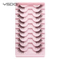 Lashes 3/10 Pairs Half Lashes Cat Eye Natural Long Lashes 3D Mink Eyelashes Full Strip Lashes Makeup Extension Tools