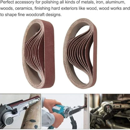 10-120Pcs 330x30mm Belt Sandpaper 40-1000 Grits Wood Soft Metal Polishing Sandpaper Abrasive Bands for Sander Power Tools