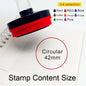 Round Stamp Personalized your own Logo  Customized Photosensitive ink Stamp Personalized Custom Self Inking Stamp Rubber Stamp
