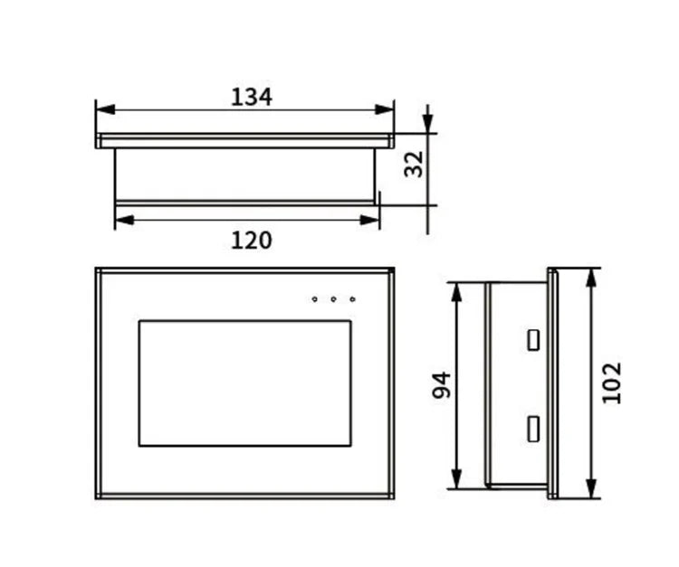 coolmay  4.3 inch plc all in one cost save HMI PLC All in one come with 4 AD Factory directly Sell Customization